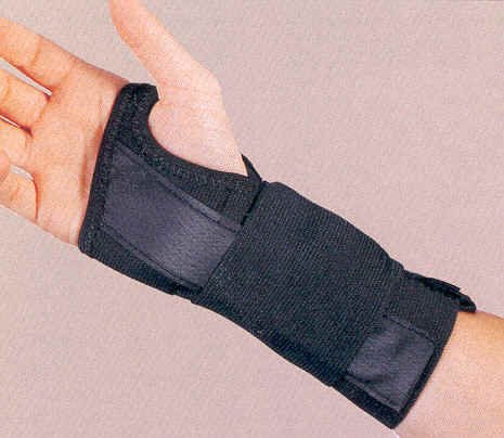 Wrist brace with splint